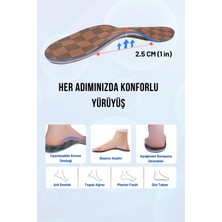 Orthotech Handmade Starflex Tabanlık Iç Basma Tabanlık,düz Taban Destekleyici Tabanlık Kahverengi