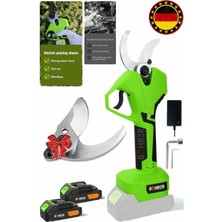 V258 5AH 25 mm Çift Kademeli Kömürsüz Green Akülü Budama Makası ve Budama Makinesi +1 Bıçak Takımı