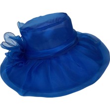 Somodz Kadın Fascinator Ş Çay Partisi Şı Derby Şı Güneş Şı Geniş Kenarlı Kı Mavi (Yurt Dışından)