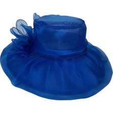 Somodz Kadın Fascinator Ş Çay Partisi Şı Derby Şı Güneş Şı Geniş Kenarlı Kı Mavi (Yurt Dışından)