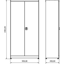 Bodur 27 Model Malzeme Dolabı