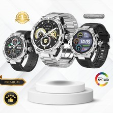 Ayers Watch 4 Rw 56 Curved Amoled Ekran 3 Kordon Akıllı Saat Akıllı Saat Ios ve Android Uyumlu