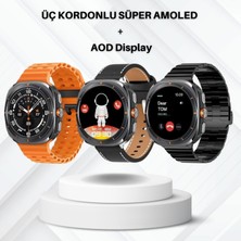 Watch Ultra Curved Amoled Ekran 3 Kordon Akıllı Saat Akıllı Saat Ios ve Android Uyumlu