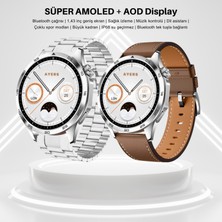 Watch 4 Curved Amoled Ekran 2 Kordon S40 Akıllı Saat Akıllı Saat Ios ve Android Uyumlu