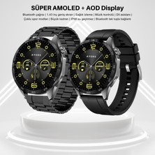 Watch 4 Curved Amoled Ekran 2 Kordon S40 Akıllı Saat Akıllı Saat Ios ve Android Uyumlu