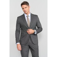 Mentality 9094 Erkek Yünter 6 Drop Slimfit Takım Elbise Antrasit