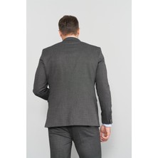 Mentality 9094 Erkek Yünter 6 Drop Slimfit Takım Elbise Antrasit