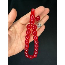 Anemore Collection Efe Boy Maskot Şak Şak Tesbih Akrilik Kırmızı Renk Büyük Boy T-706