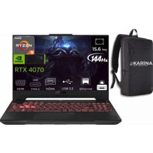 Asus Tuf Gaming A15 Amd Ryzen 9 8945HS FA507UI-LP054-47 96GB 512GB+2TB RTX4070 Freedos 15.6" Fhd Taşınabilir Bilgisayar