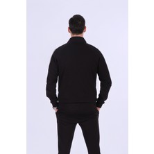 Regular Fit Hakim Yaka Şerit Detaylı Sweatshirt