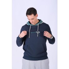 Regular Fit Üç Renk Kapşonlu Sweatshirt