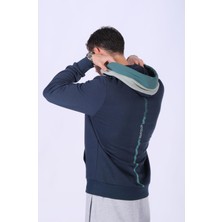 Regular Fit Üç Renk Kapşonlu Sweatshirt