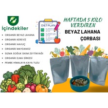 Organik Beyaz Lahana Glutensiz Detoks Diyet Çorbası – 3 Adet ( 780 Gr)