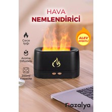 Nazalya Ultrasonik Hava Nemlendirici Simülasyon 3D Alev Işığı Nemlendirici - Buhar Makinesi 230ml.