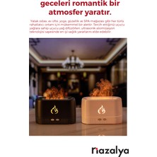 Nazalya Ultrasonik Hava Nemlendirici Simülasyon 3D Alev Işığı Nemlendirici - Buhar Makinesi 230ml.