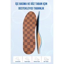 Orthotech Handmade Doğal Mantar Tabanlık  Tabanlık,düz Taban Destekleyici Tabanlık Kahverengi