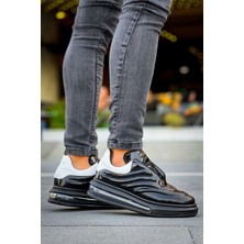 Deridün Yıldız Shoes CH299 Grt Sollıevo Erkek Ayakkabı Sıyah/beyaz