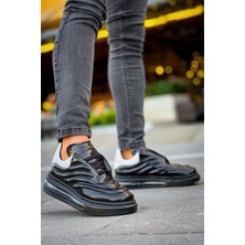 Deridün Yıldız Shoes CH299 Grt Sollıevo Erkek Ayakkabı Sıyah/beyaz