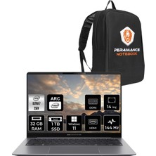 Asus Expertbook P5 Intel Core Ultra 7 258V 32GB 1tb SSD 14" Qhd+ 144Hz W11H Taşınabilir Bilgisayar & Per4 Çanta P5405I7321TBS0DP308