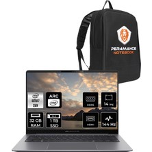 Asus Expertbook P5 Intel Core Ultra 7 258V 32GB 1tb SSD 14" Qhd+ 144Hz Fdos Taşınabilir Bilgisayar & Per4 Çanta P5405I7321TBS0DP303