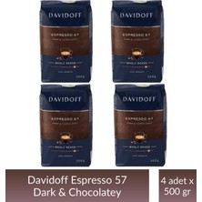 Davidoff Espresso 57 Çekirdek Kahve 500 gr x 4 Adet