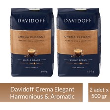 Davidoff Crema Elegant Çekirdek Kahve 500 gr x 2 Adet