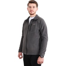 Zenobya Erkek Polar Ceket - Reglan Kol - Gri - Zenobya