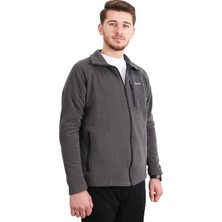 Zenobya Erkek Polar Ceket - Reglan Kol - Gri - Zenobya