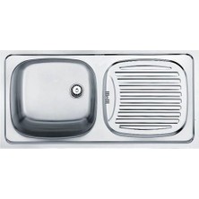Teka Ebm 45 Sol Paslanmaz Çelik Tek Hazneli Evye