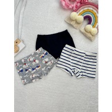 Miny Kids Karışık Desenli 3lü Boxer Set