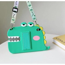 Nettech Apple iPad 10 Nesil 10.9 2022 Uyumlu Maskot Seri Arka Koruma (Yeşil) NT-109504