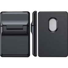 Roketcim Crd-05 Sade Tasarımlı 2 Hazneli Pu Magnetik Standlı Kartlık