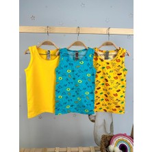 Miny Kids Hayvan Desenli 3lü Atlet Set