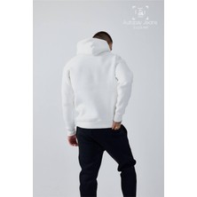 Logo Detaylı Içi Polarlı Kapüşonlu Unisex Sweatshirt