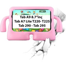 3gen Case Samsung Galaxy Tab A9 8.7 Inç-Tab A7 Lite T220-T225-TAB A T290-T295 Uyumlu Kids Silikon Tablet Kılıf Pembe