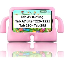 3gen Case Samsung Galaxy Tab A9 8.7 Inç-Tab A7 Lite T220-T225-TAB A T290-T295 Uyumlu Kids Silikon Tablet Kılıf Pembe