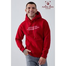 Logo Baskılı Içi Polarlı Erkek Sweatshirt