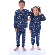 Miny Kids Uzay Desen Çocuk Unisex Pijama Takımı