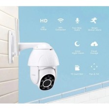 360° Wifi Ip Güvenlik Kamera Gece Görüş Sensörlü Hareket Duyarlı 1080P 4K Dış Ortam Ip Kamera 128GB Hediye