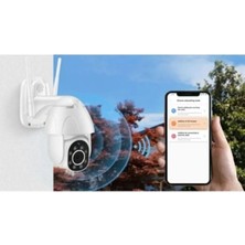 360° Wifi Ip Güvenlik Kamera Gece Görüş Sensörlü Hareket Duyarlı 1080P 4K Dış Ortam Ip Kamera 128GB Hediye