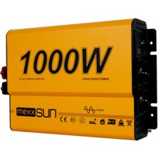 Mexxsun 12V VOLT-1000W Watt Tam Sınüs Inverter (220V Çevirici)