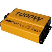 Mexxsun 12V VOLT-1000W Watt Tam Sınüs Inverter (220V Çevirici)