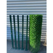 Msy Fence Çim Çit 150 cm x 10 mt +5 Adet Çit Direği ( Aksesuarlar Dahil ) Bahce Teli Avantaj Paketi