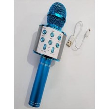 Bluetooth Karaoke Mikrofon Mavi