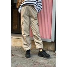 Angelos Girls Kız Çocuk Kargo Cepli Paraşüt Pantolon 12126