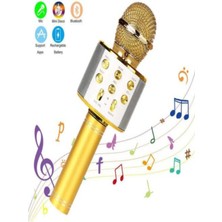 Bluetooth Karaoke Mikrofon Gold