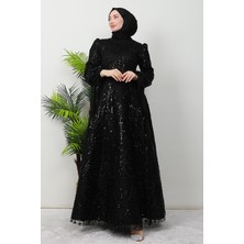 Giza Store Aymira Tesettür Abiye Siyah