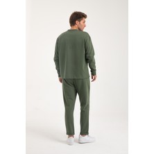Erkek Uzun Kollu Interlok Basıc Sweatshirt