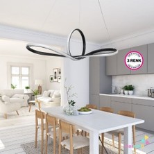 Harnelli 3 Renk Yanabilen Modern Ledli Avize