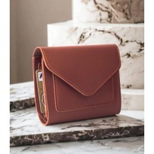 Dzc Kuzenler Avm Kadın Fermuarlı Çıtçıtlı Bozuk Para Bölmeli Cüzdan Kartlık Aksesuar,yılbaşı Hediyesi Kahverengi